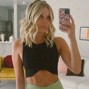 Zara Black Crop Top Tank